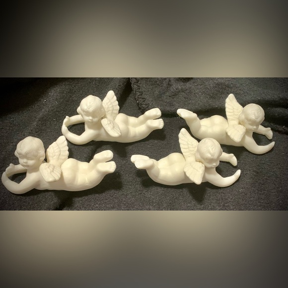 ❄️(2) Pair of PartyLite Cherub Candle Huggers - Picture 2 of 6